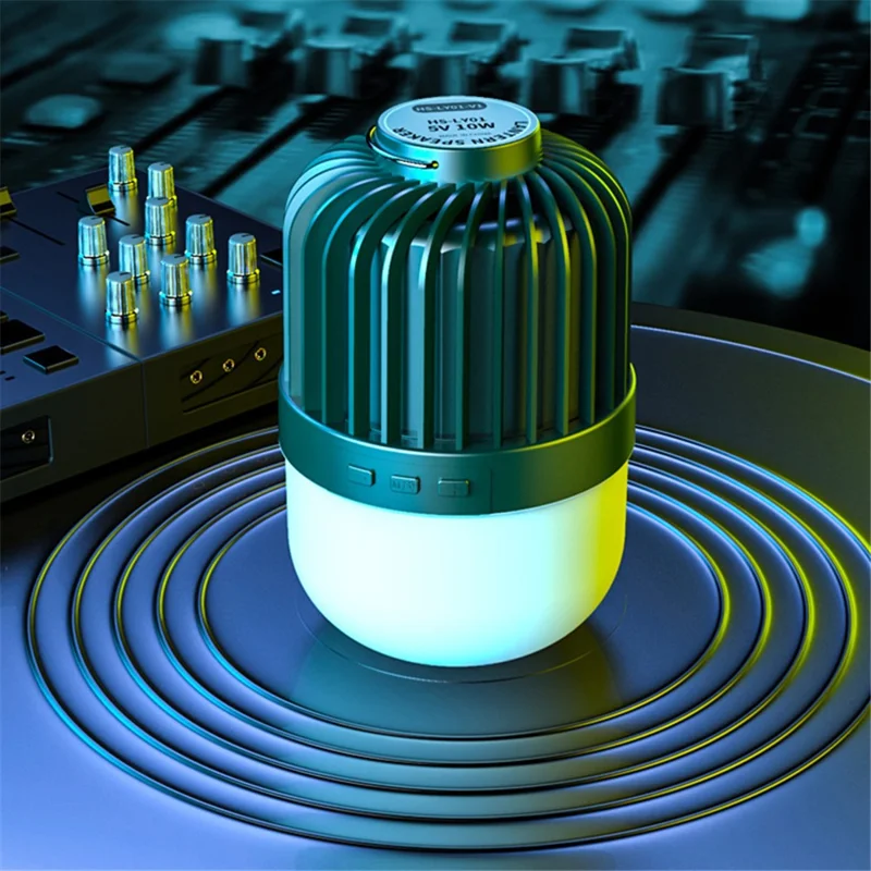 HS-LY01-V1 LED Camping Lantern with Bluetooth-compatible Speaker Bright Tent Light Gift Portable Emergency Light Power Bank - White