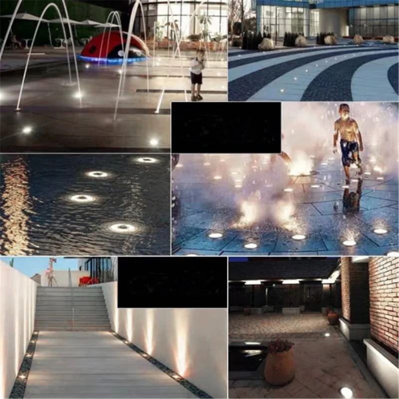 4Pcs 8LED Outdoor Gardening Lights Decorative Lamp with White Color for Yard Path