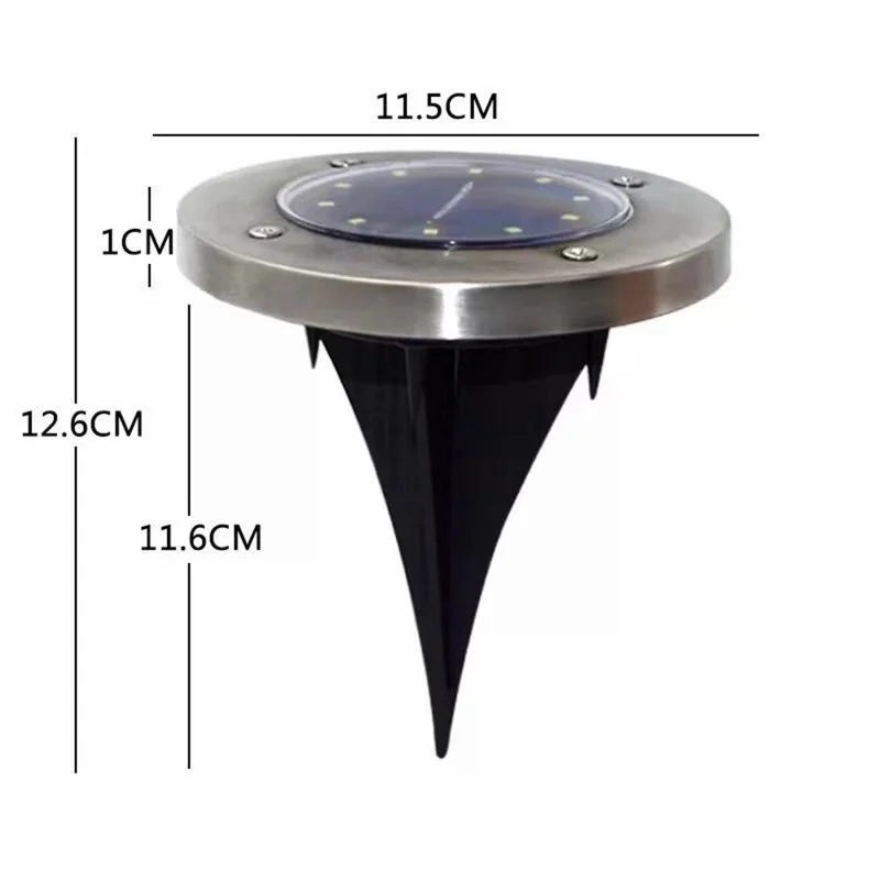 4Pcs 8LED Outdoor Gardening Lights Decorative Lamp with White Color for Yard Path