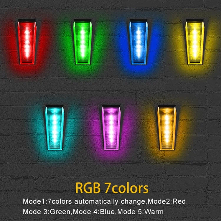N772 2 Pièces Lampe solaire extérieure Étanche Applique murale pour Jardin, Rue, Paysage, Balcon - Deux Couleurs 