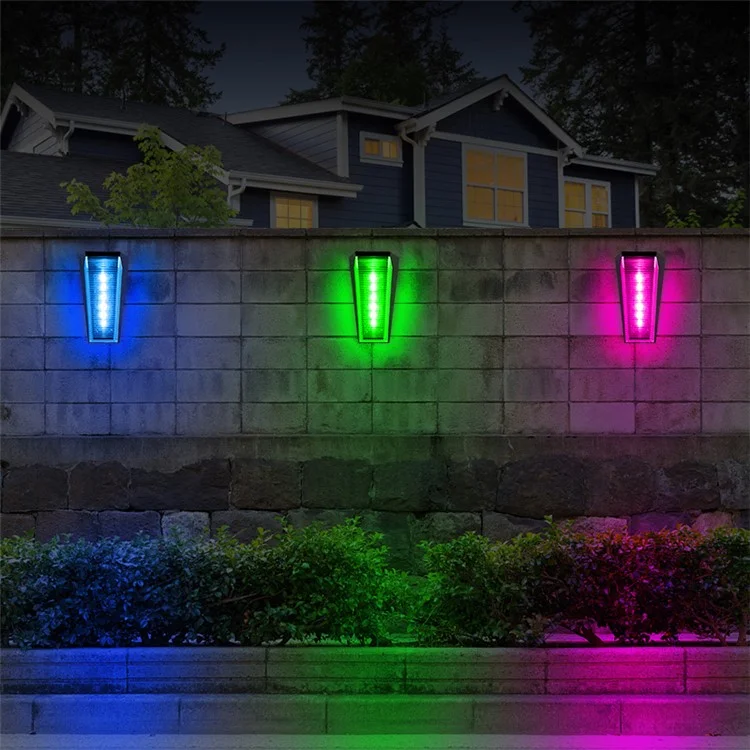 N772 2 Pièces Lampe solaire extérieure Étanche Applique murale pour Jardin, Rue, Paysage, Balcon - Deux Couleurs 
