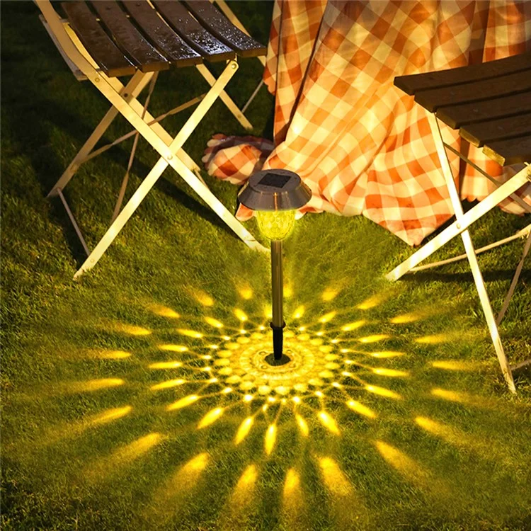 Cis-57453a 6pcs / Establezca Una Luz de Jardín de Acero Inoxidable IP65 Lámpara de Césped Con Energía Solar Impermeable