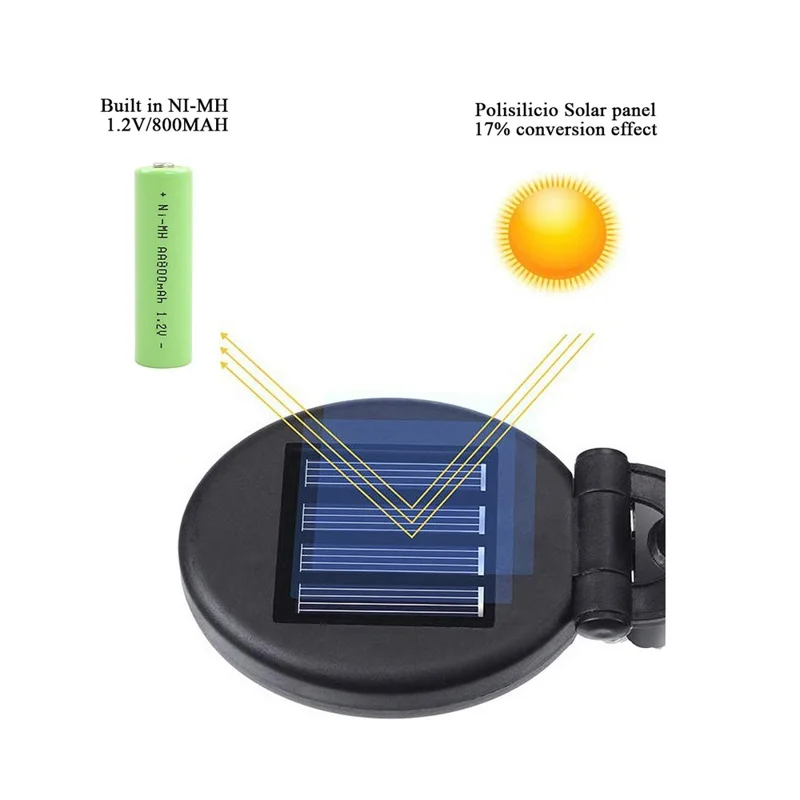 CIS-57818 2Pcs 6-LED Solar Power Firefly Light Waterproof Garden Lawn Swaying Lamp Landscape Decor - Multi-color