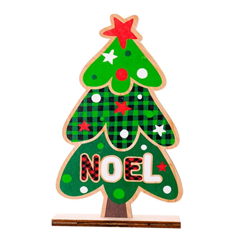 Cute Wooden Gnome Doll / Christmas Tree Xmas Home Party Ornament Christmas Decoration - Tree