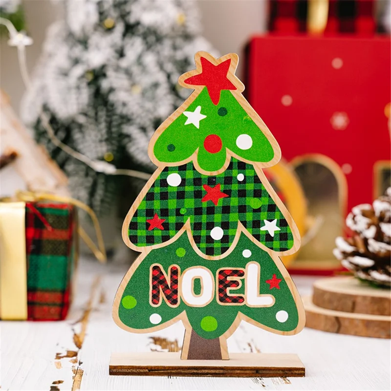 Cute Wooden Gnome Doll / Christmas Tree Xmas Home Party Ornament Christmas Decoration - Tree