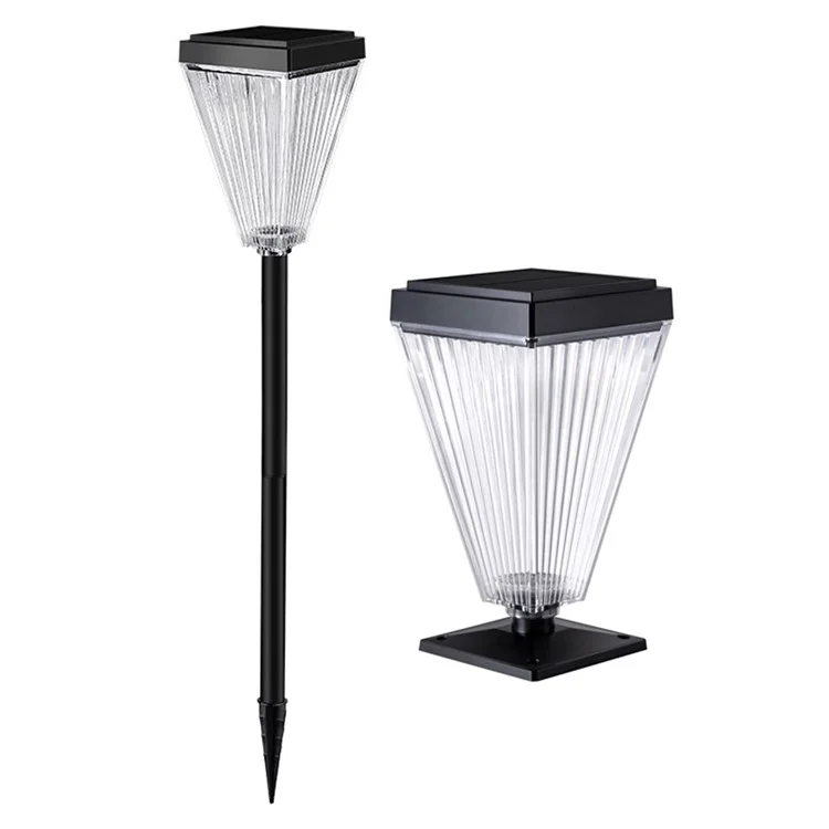 Lampe de jardin LED solaire DS023 Patio Yard Lawn Light avec 3 températures de couleur