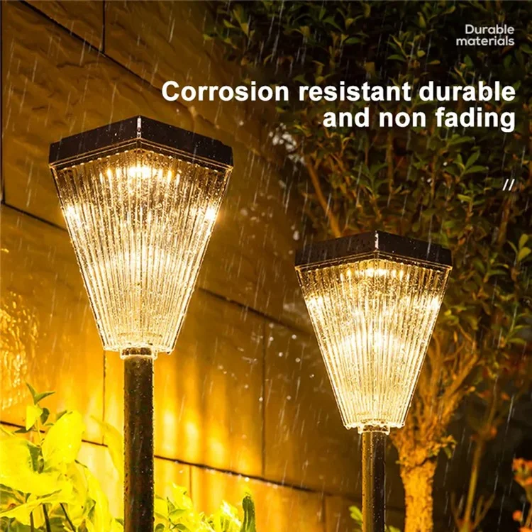 Lampe de jardin LED solaire DS023 Patio Yard Lawn Light avec 3 températures de couleur