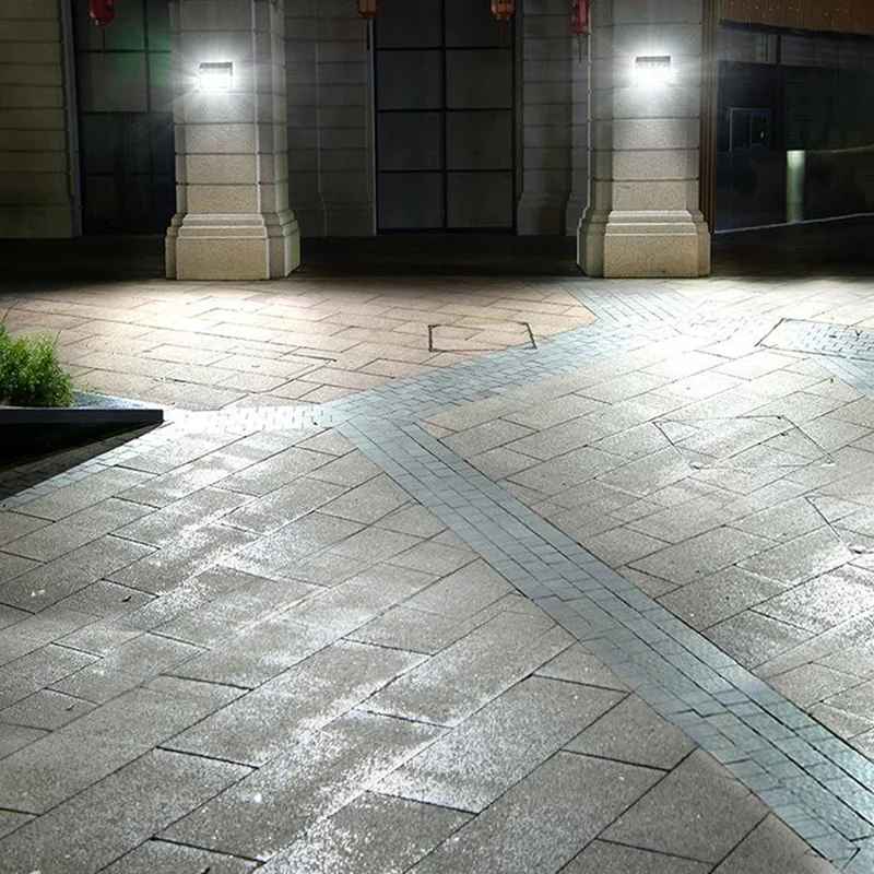 DS138 Solar Power Lights Indoor Outdoor IP65 Waterproof Lighting Lamp Wall-Mounted Light - White Light