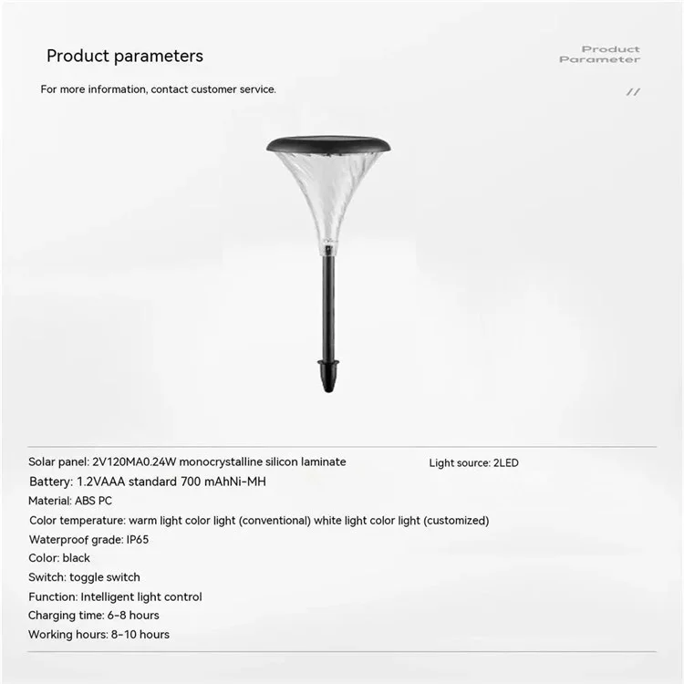 DS003 4Pcs IP65 Imperméable à l'eau Lamp de forme de Fleurs de trompette pour le sol Plug Lamp Jardin Pelouse Lumière solaire
