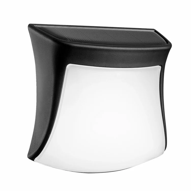 DS1111 LED Solar Wall Hanging Light Outdoor Waterproof Lamp Modern Lighting Decor for Home Garden - Warm-white Light