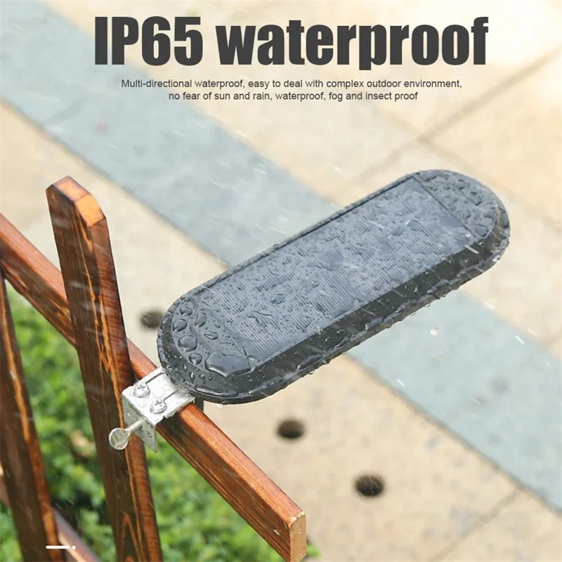 DS018 Solar Powered LED Motion Sensor Outdoor Wall Light Home Fence Garden Illuminating Lamp - Warm Light / White