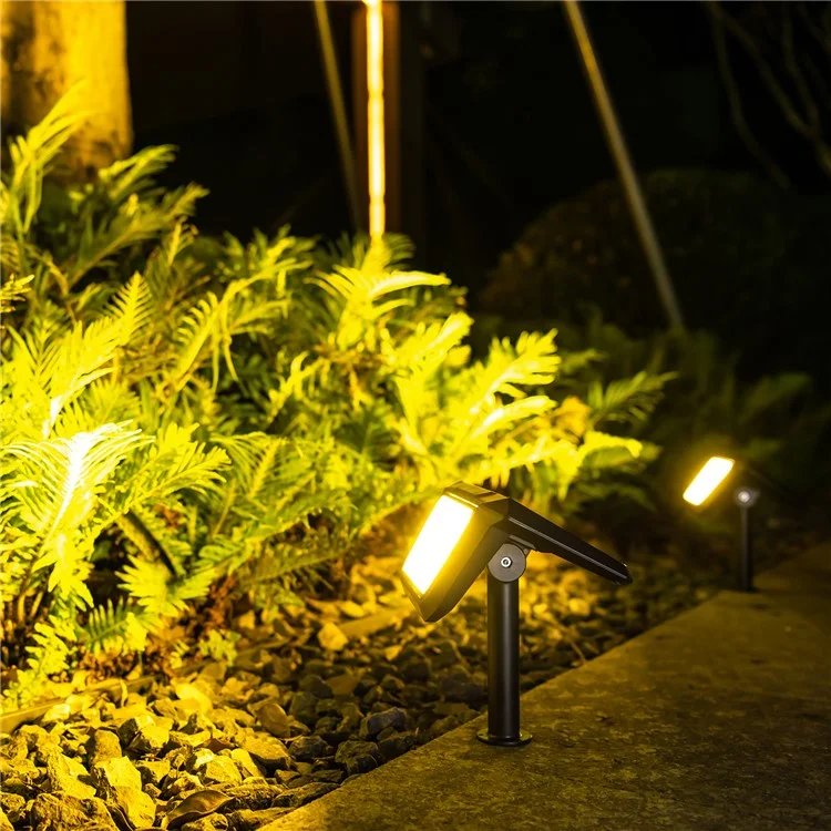 DSL09 Lampada da giardino solare a LED a prova di acqua per casa, veranda e prato - Luce Calda 