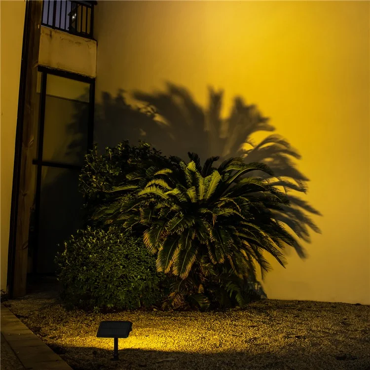 DSL09 Lampada da giardino solare a LED a prova di acqua per casa, veranda e prato - Luce Calda 