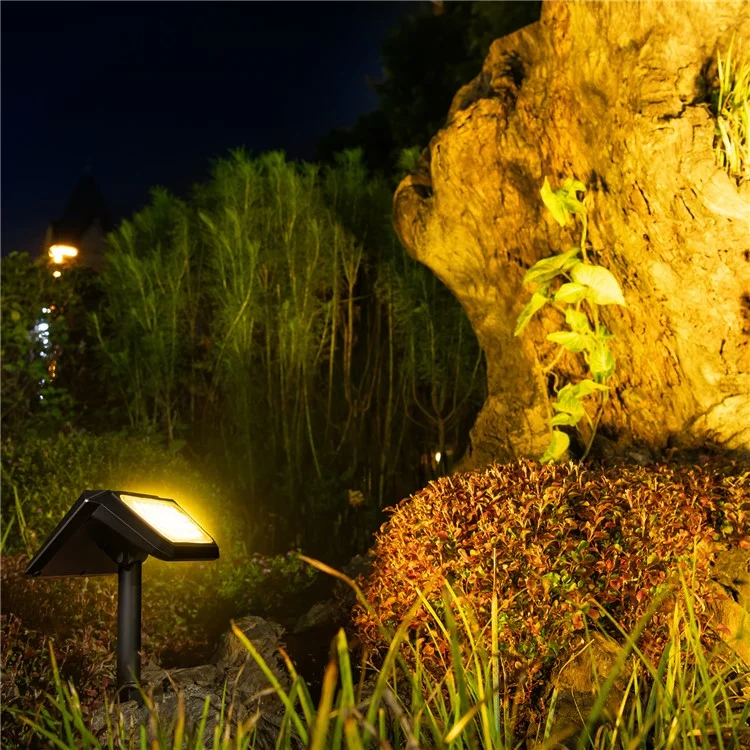 DSL09 Lampada da giardino solare a LED a prova di acqua per casa, veranda e prato - Luce Calda 