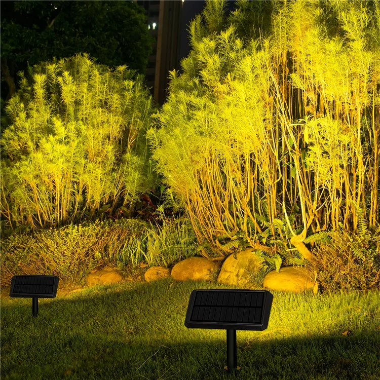 DSL09 Lampada da giardino solare a LED a prova di acqua per casa, veranda e prato - Luce Calda 