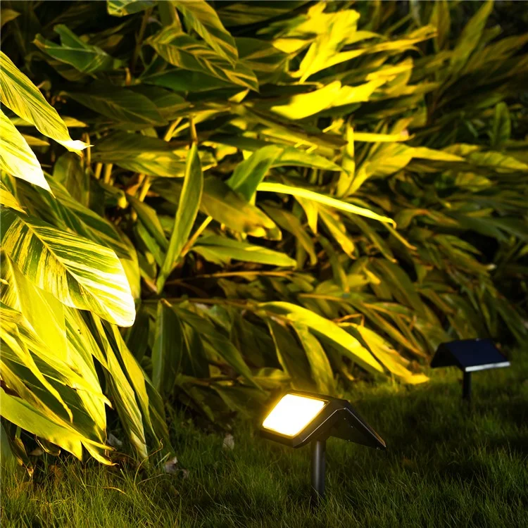 DSL09 Lampada da giardino solare a LED a prova di acqua per casa, veranda e prato - Luce Calda 