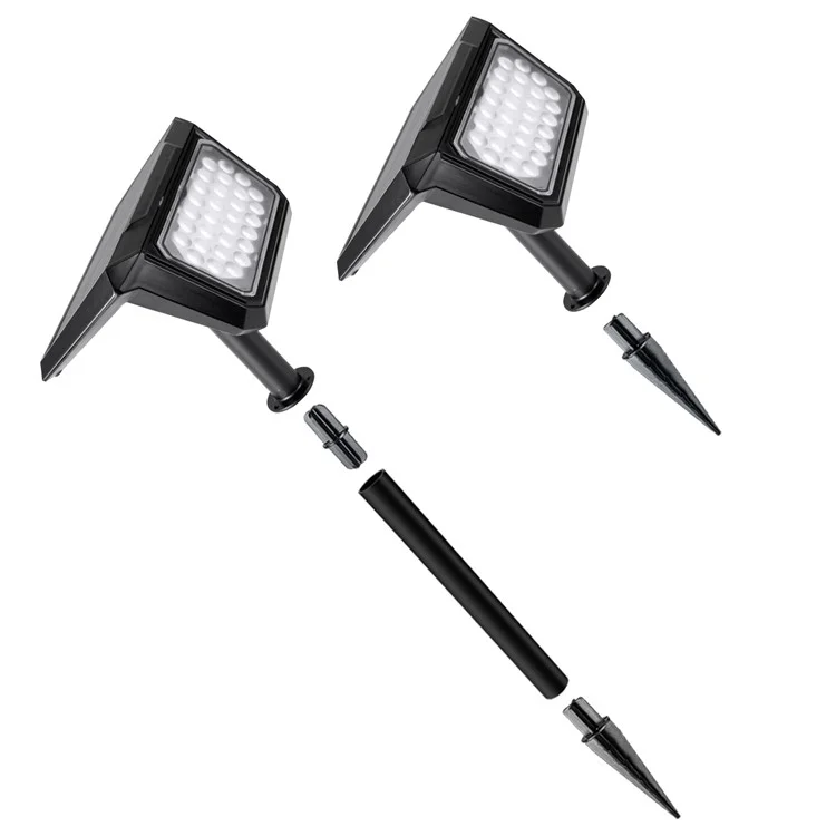 DSL09 Lampada da giardino solare a LED a prova di acqua per casa, veranda e prato - Luce Calda 