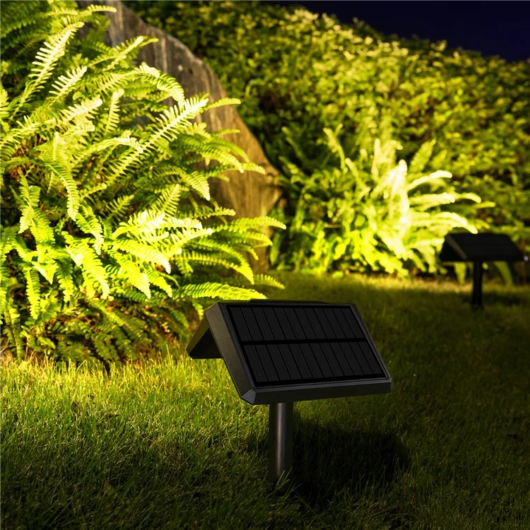 DSL09 Lampada da giardino solare a LED a prova di acqua per casa, veranda e prato - Luce Calda 