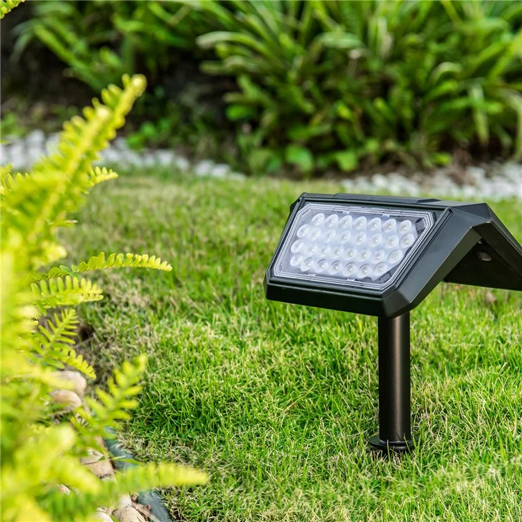 DSL09 Lampada da giardino solare a LED a prova di acqua per casa, veranda e prato - Luce Calda 