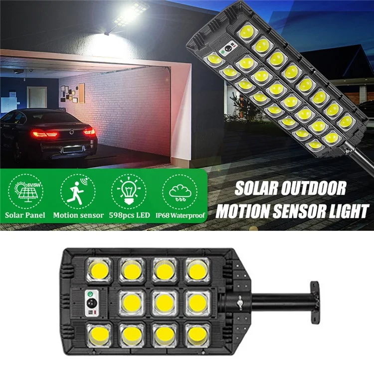 W7101B-4 Home Outdoor Illuminating Lamp Solar Powered LED Human Motion Sensor Waterproof Wall Light