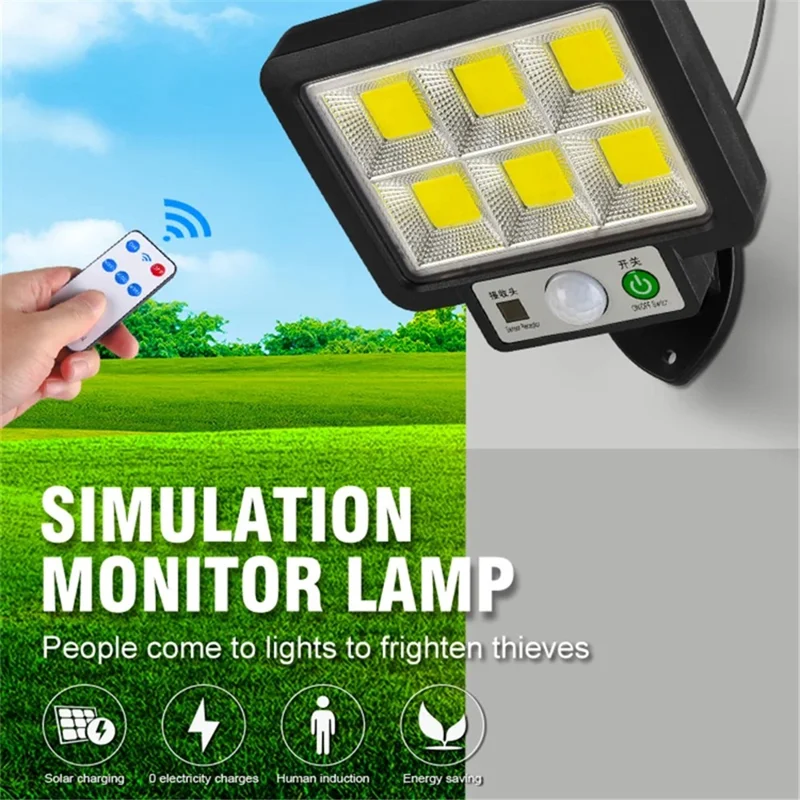 jl-188 Split Solar Wall Lamp Human Sensor Night Light with Remote Control - 108COB
