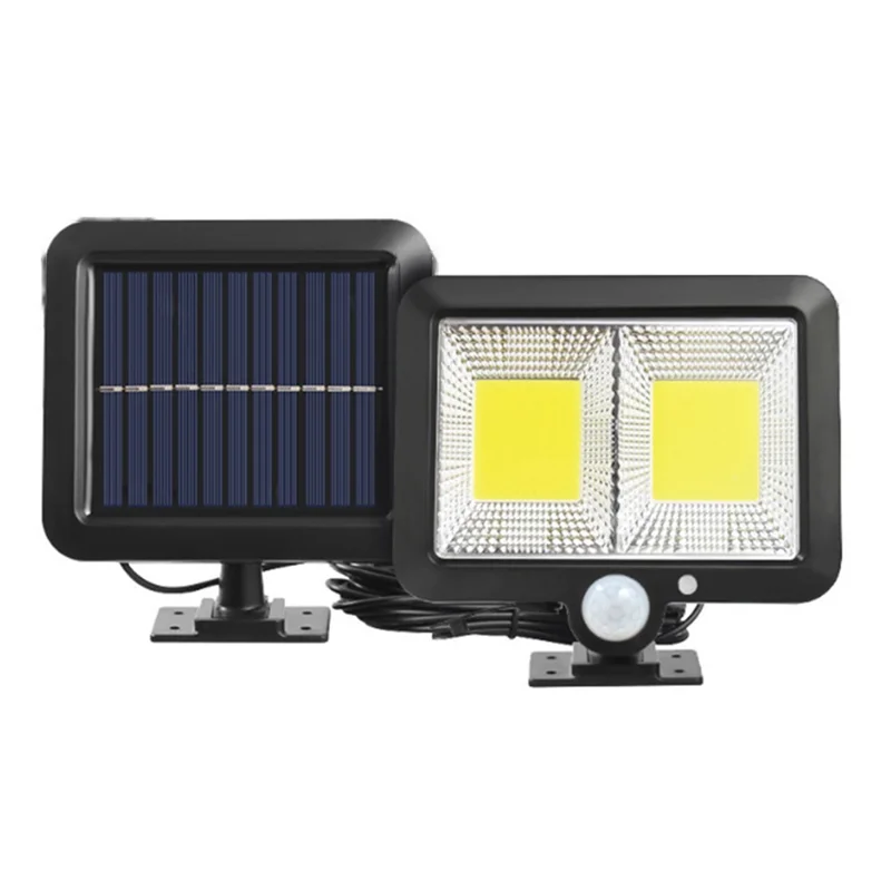 jl-159 Split PIR Motion Sensor Solar Light Outdoor Wall Mounted Night Light for Garden, Yard - 108COB / 2-Grid