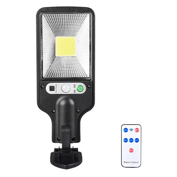 616 Capteur de mouvement Lampe solaire murale de jardin avec télécommande - 30 COB