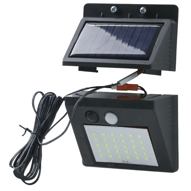 JL-77 30LED Split Solar Light Human Sensor Lights IP65 Waterproof Night Light for Outdoor Garden, Yard