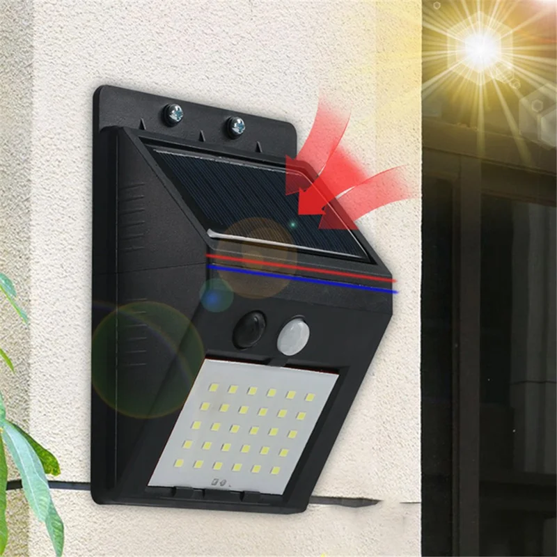 JL-77 30LED Split Solar Light Human Sensor Lights IP65 Waterproof Night Light for Outdoor Garden, Yard
