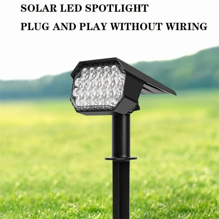 YH0528 4Pcs Luz de paisagem solar Lâmpada de chão para jardim ao ar livre 