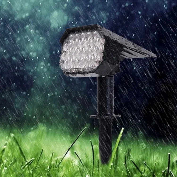 YH0528 4Pcs Luz de paisagem solar Lâmpada de chão para jardim ao ar livre 