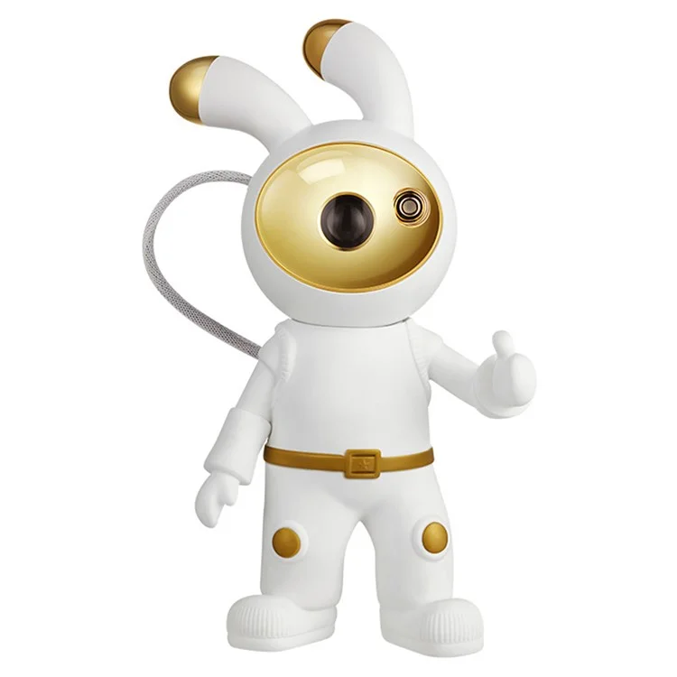 YPH-0125 Bedroom Atmosphere Light Space Rabbit Astronaut Projector Lamp, Battery Powered
