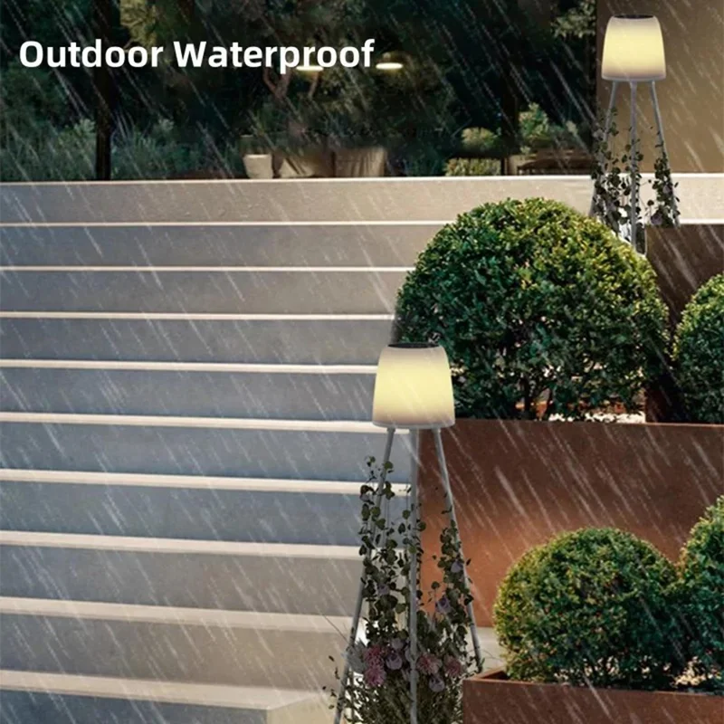 YH2401 Outdoor Solar Lights with Plant Stands Waterproof Garden Balcony Decorative Lamp