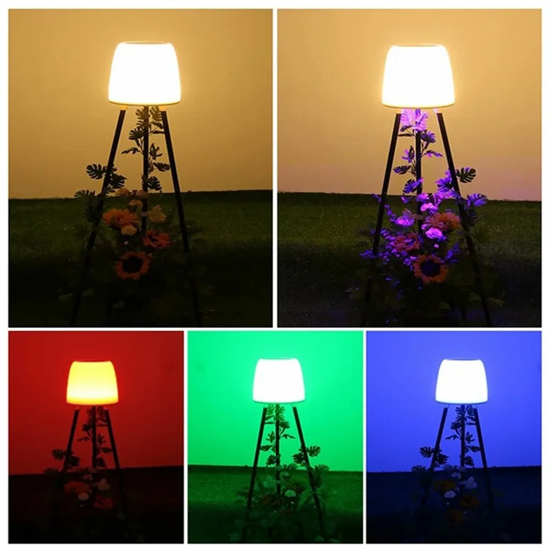 YH2401 Outdoor Solar Lights with Plant Stands Waterproof Garden Balcony Decorative Lamp