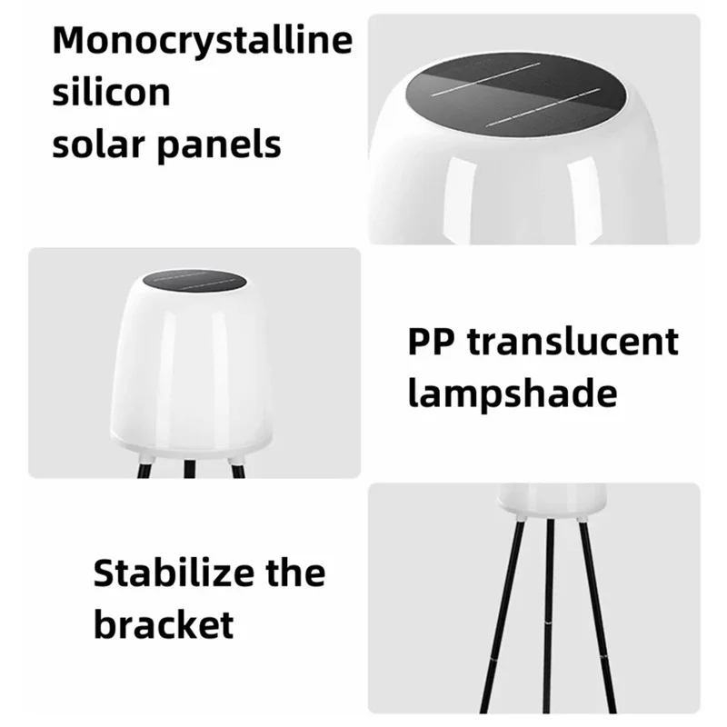 YH2401 Solarleuchten im Freien Mit Pflanzenständer Wasserdichte Gartenbalkon Dekorative Lampe