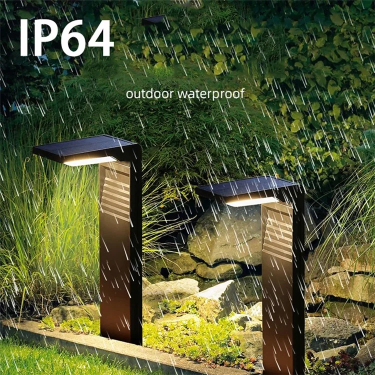 YH0801 2PCS Lampe solaire étanche pour jardin, pelouse et gazon - Lumière blanche
