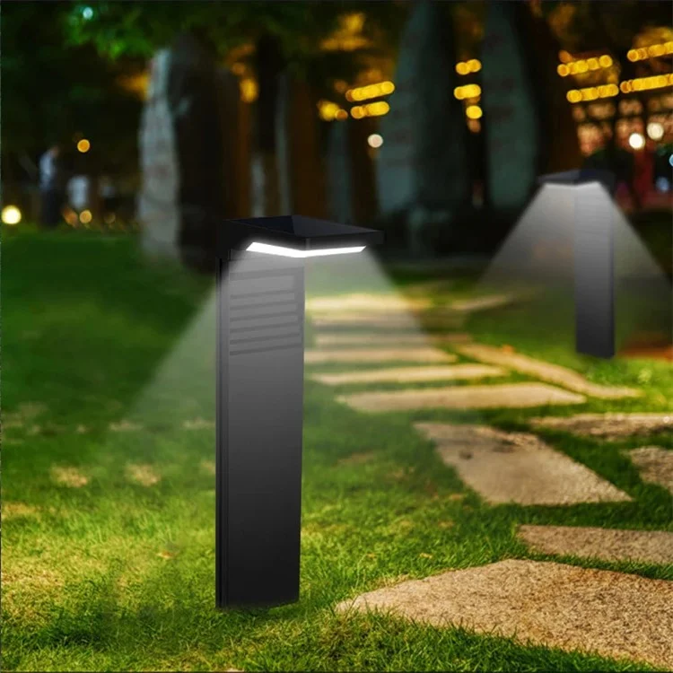 YH0801 2 Pcs Lámpara Solar Impermeable Garden Grass Light Con Estaca - Luz Blanca