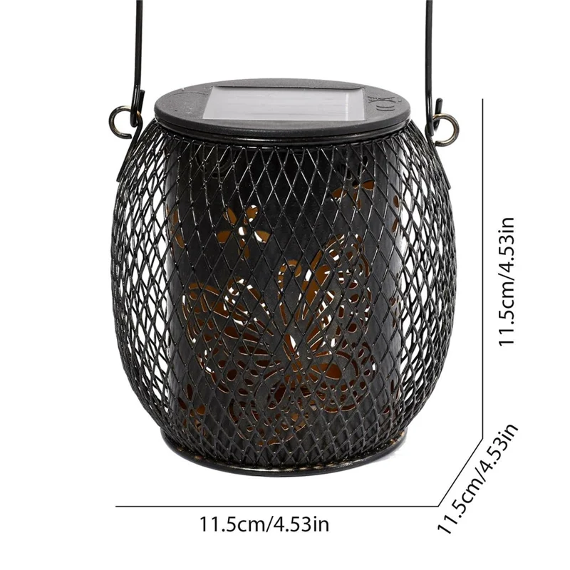 Iron Solar LED Light Hollow-Out Lamp Waterproof Garden Hanging Projection Light (CE, RoHS, FCC) - Butterfly