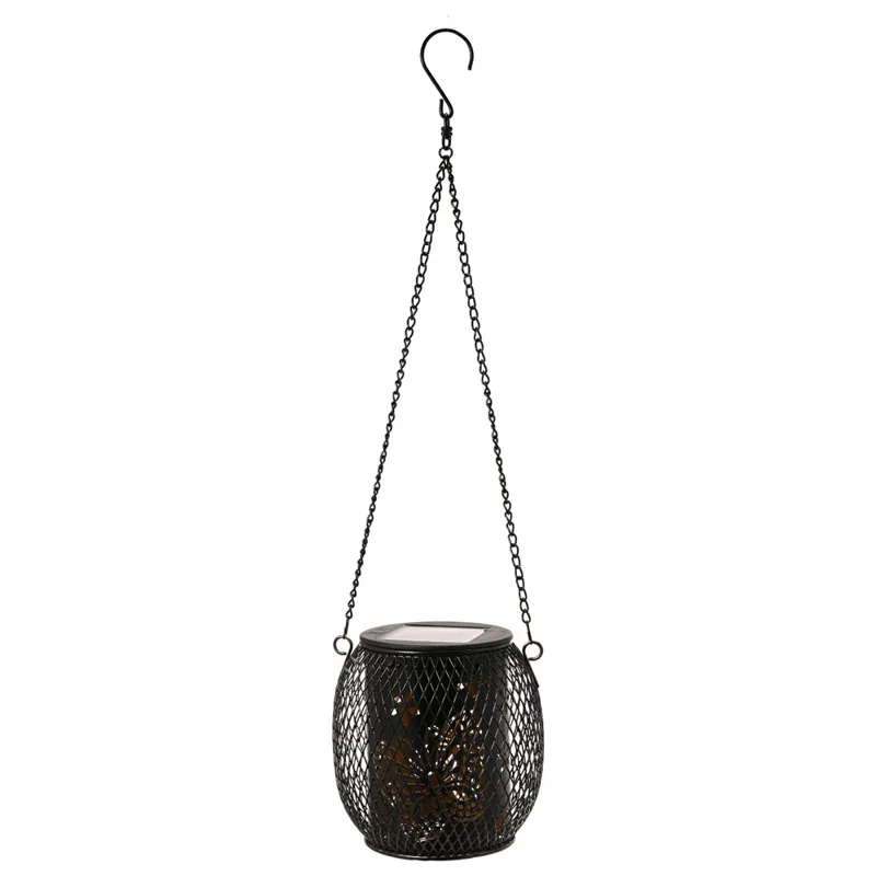 Iron Solar LED Light Hollow-Out Lamp Waterproof Garden Hanging Projection Light (CE, RoHS, FCC) - Butterfly