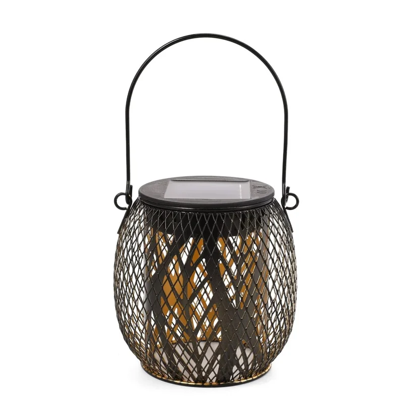 Iron Solar LED Light Hollow-Out Lamp Waterproof Garden Hanging Projection Light (CE, RoHS, FCC) - Leaf