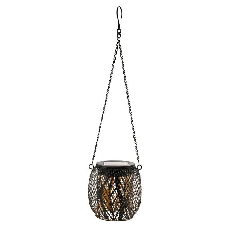 Iron Solar LED Light Hollow-Out Lamp Waterproof Garden Hanging Projection Light (CE, RoHS, FCC) - Leaf