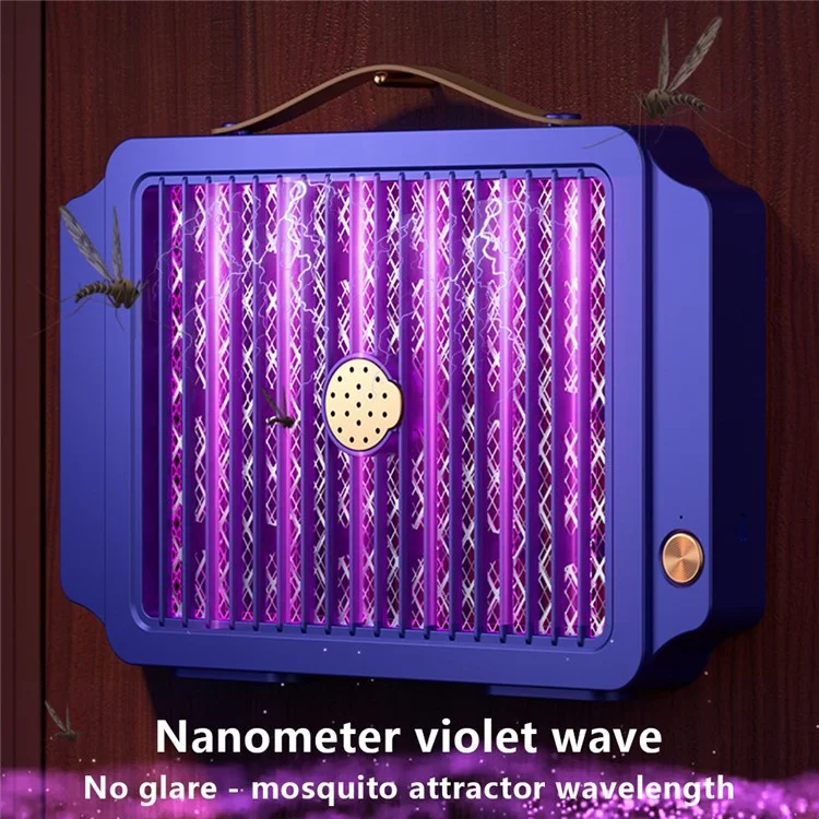 YC-1 Electric Bug Zapper 2000mAh USB Rechargeable Mosquito Trap Fly Killer Lamp - Blue