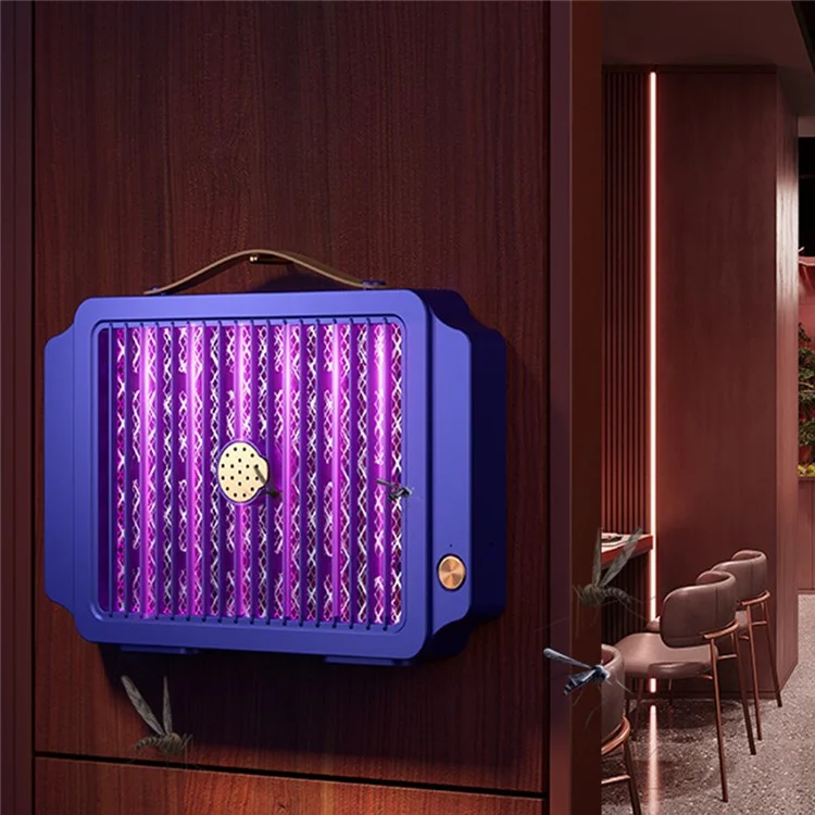 YC-1 Electric Bug Zapper 2000mAh USB Rechargeable Mosquito Trap Fly Killer Lamp - Blue