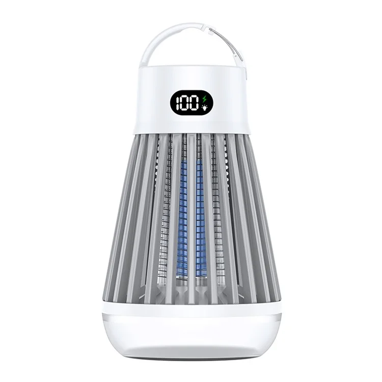 J03 Bug Zapper Outdoor Home Mosquito Killing Lamp Portable Portable Elente Alectric Fly Traps - Blanc