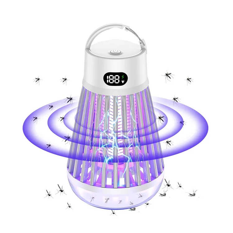 Lampe anti-moustiques extérieure J03 Zapper Bug pour la maison - Blanche