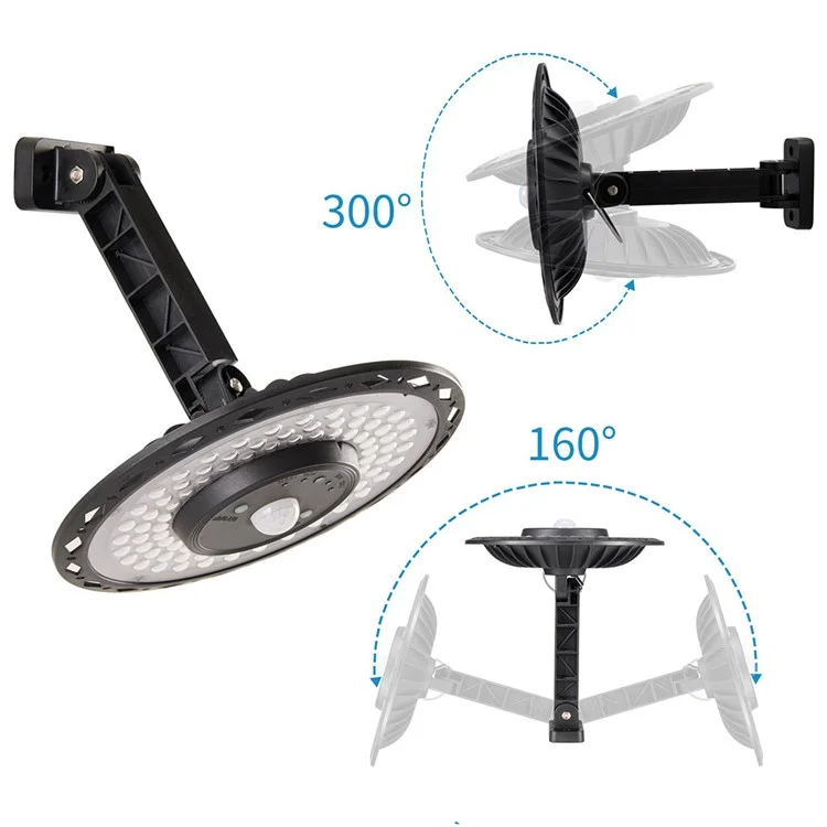 Luz Pendente Solar Com Controle Remoto 1200lm 180 Luz de Parede Para Varanda Garage Garden Luz Branca+luz Quente