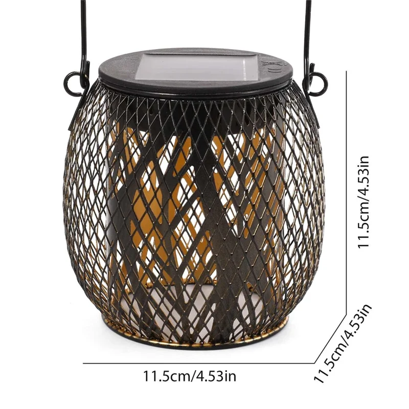 TY-HD01 Iron Projection Light Patio Solar Light Hollow-Out Hanging Lamp - Leaf