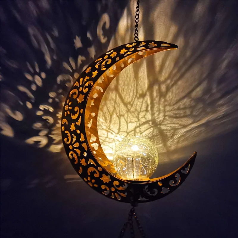 Balcony Wind Chimes Outdoor Yard Solar Lights Birthday Gift Hanging Decoration Lamps
