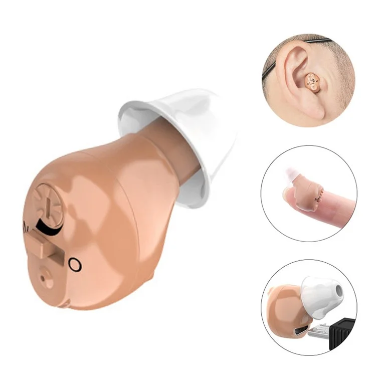 G17 Mini Digital Invisible Hearing Aid In-Ear Sound Enhancer Voice Amplifier - EU Plug