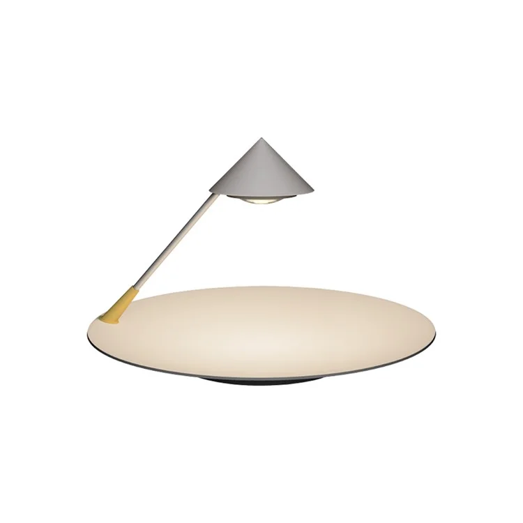 COMELY 11140012001 3W Creative Portable LED Night Light Table Lamp with Disk Base for Bedroom/Living Room/Office (S)